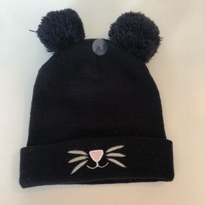 Black cat beanie NWT Mixit